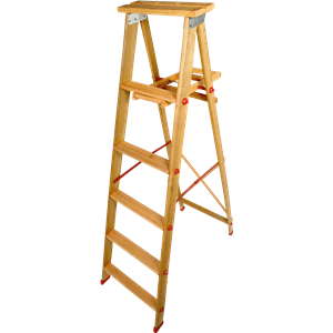 Wood step ladder PNG-14771